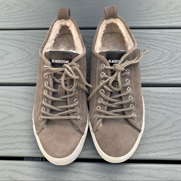 BLACKSTONE Apres Ski Shearling Line Suede Sneakers Warm Women’s Size 38 US 8 - Picture 1 of 13